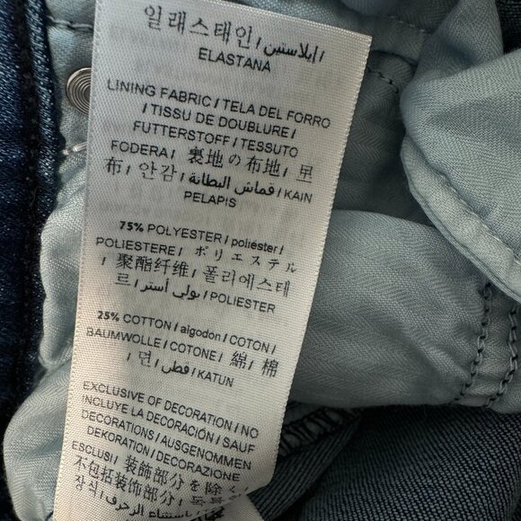 NWT Guess Skinny Leg Fit Medium Rise Jeans Catria Wash Dark Blue 33 x 32 - Picture 6 of 7